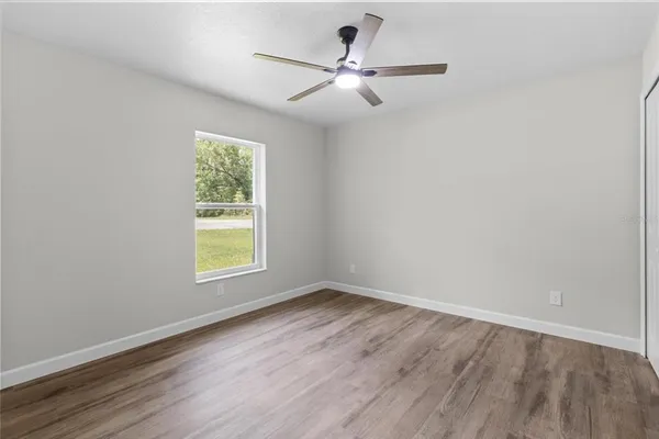 a bathroom with a white bath tub