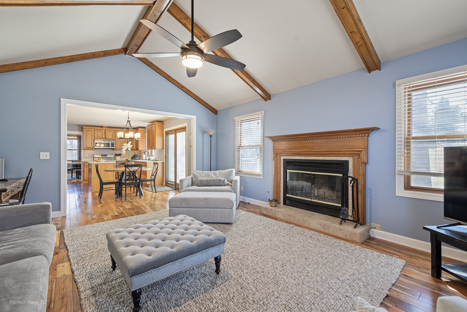 37W765 Spring Green Way Batavia, IL 60510 - Photo 7 of 29 a living room with furniture and a fireplace