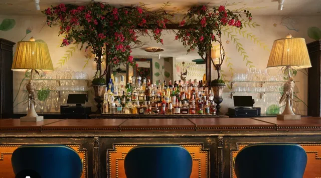 a kitchen view of a fireplace