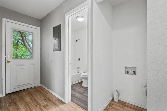 wooden floor in a gallery