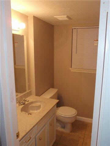 12606 Sandy Hook Drive Houston, TX 77089 - Photo 6 of 9 a bathroom with a granite countertop sink toilet and shower