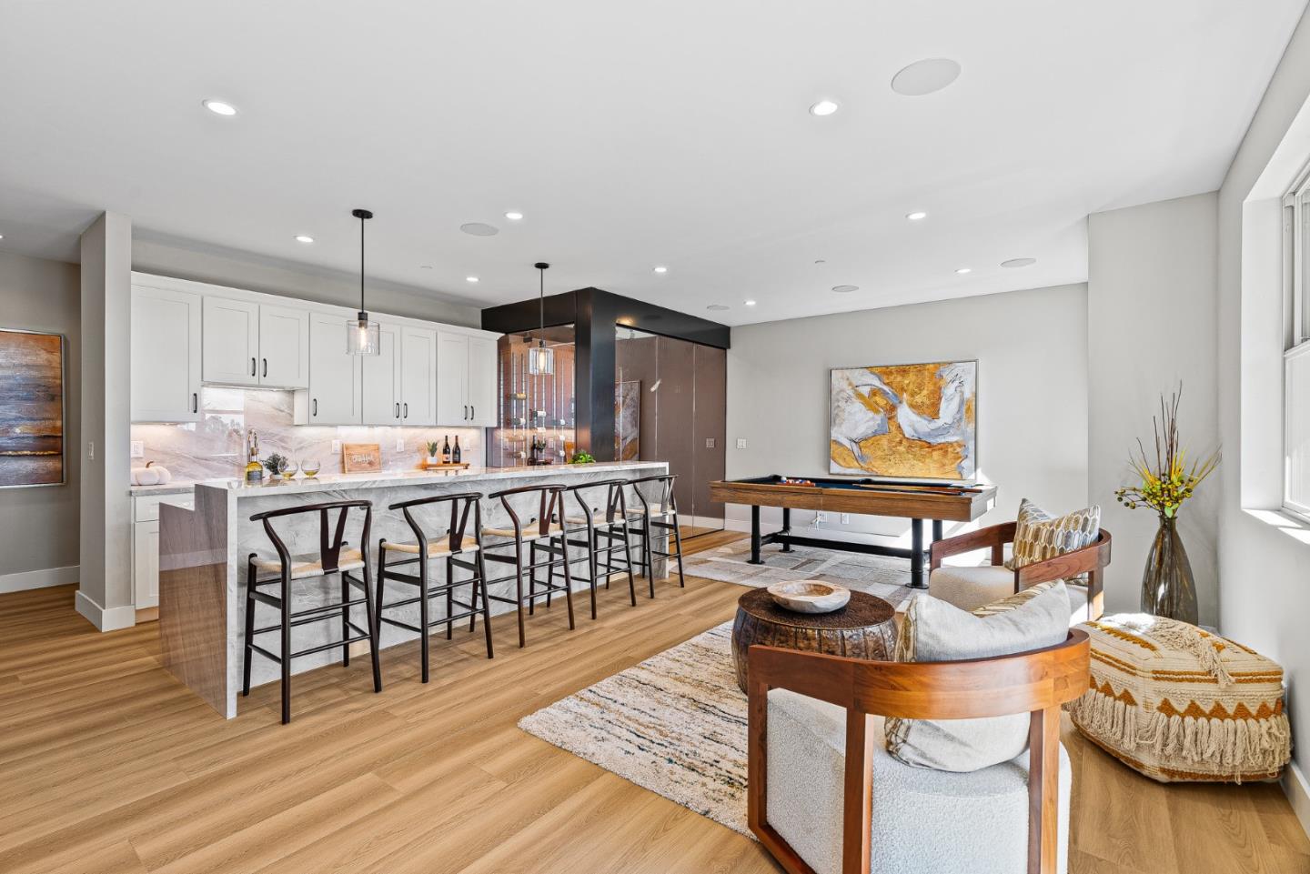 50 Indy Circle Soquel, CA 95073 - Photo 34 of 71 a dining room with furniture and a wooden floor