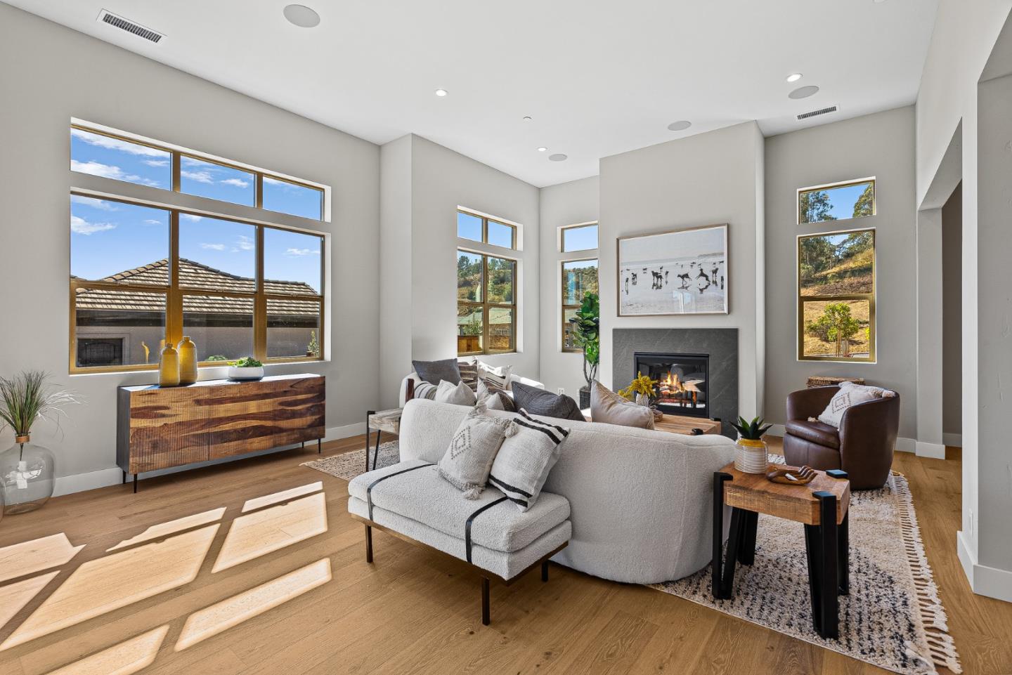 50 Indy Circle Soquel, CA 95073 - Photo 8 of 71 a living room with furniture fireplace and a large window