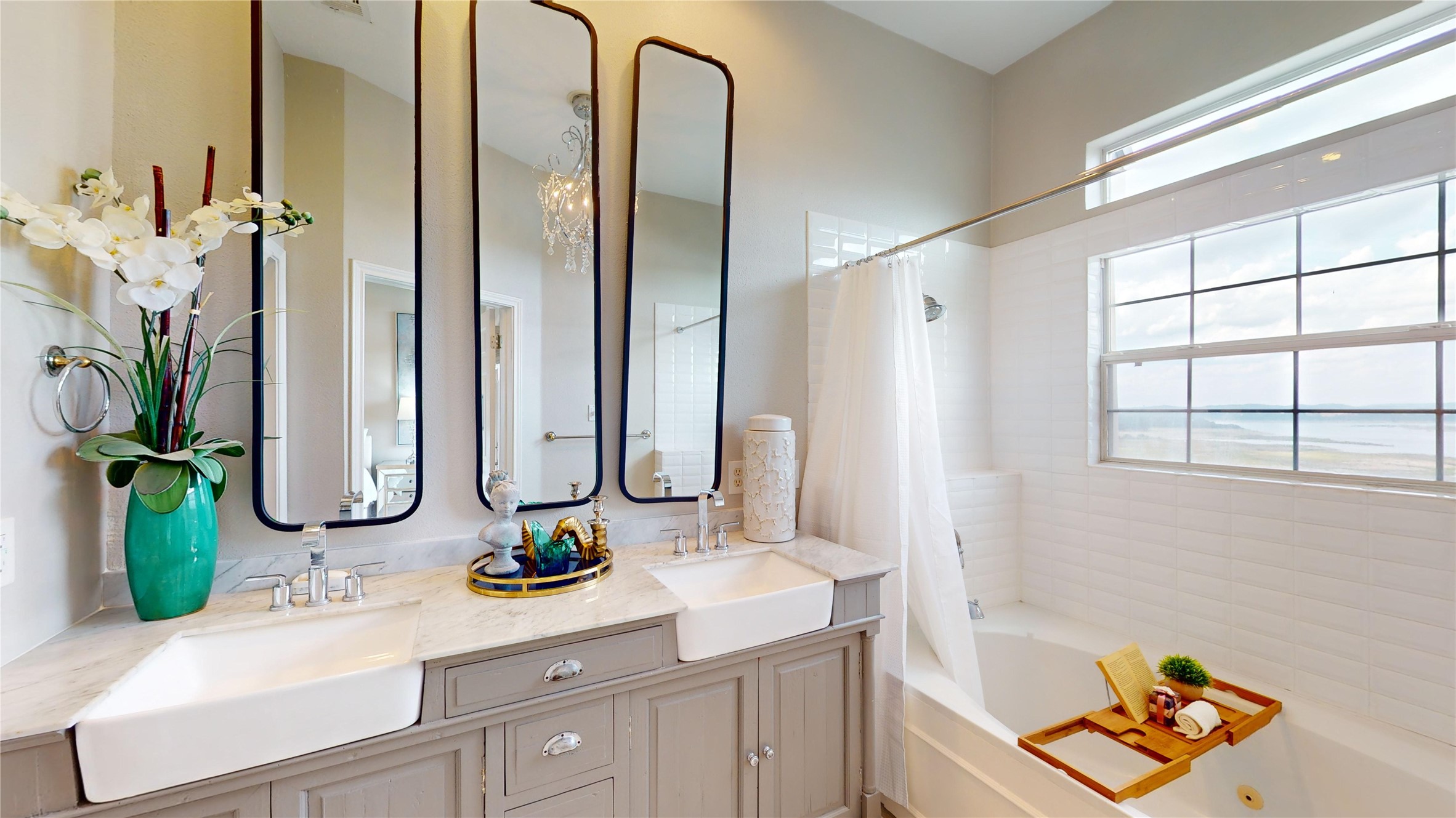 2918 Ranch Road 620, Unit 297 Austin, TX 78734 - Photo 27 of 37 Full bath featuring double vanity and a combined bath / shower with jetted tub