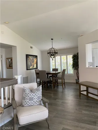 a view of a terrace with wooden floor