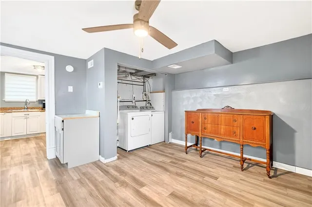 a room with storage and utility