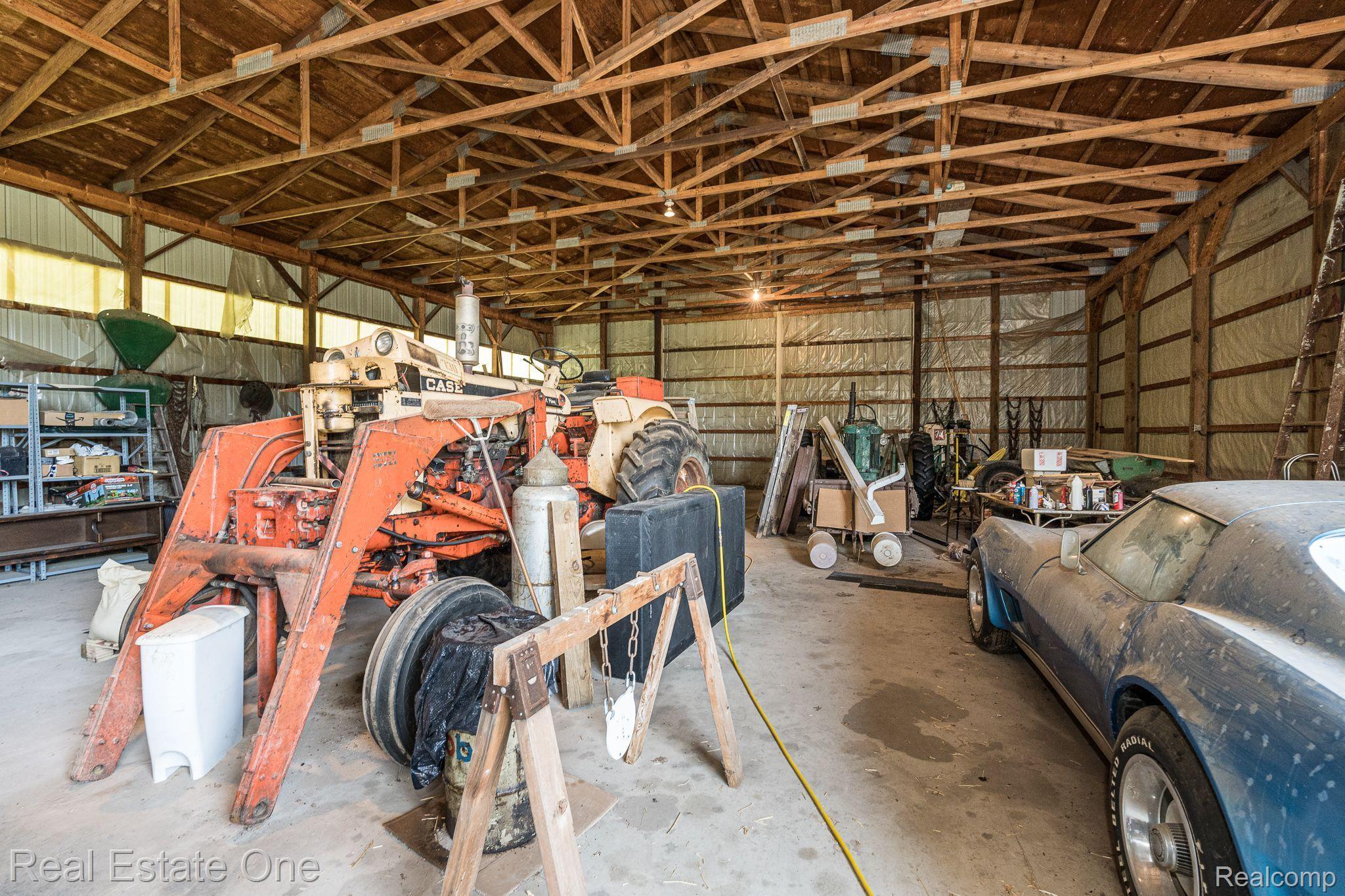 4190 Pratt Road Metamora, MI 48455 - Photo 31 of 53 Main Barn: Concrete Floor, Water, 220V service.