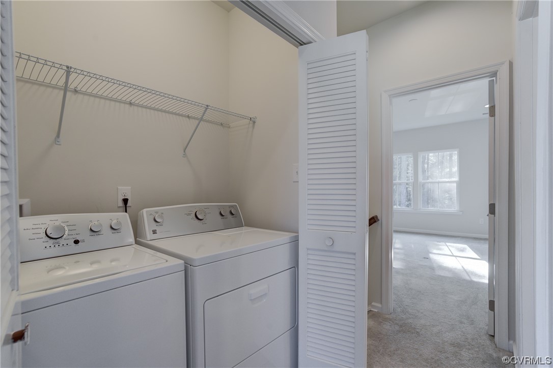 429 Crofton Village Terrace Midlothian, VA 23114 - Photo 26 of 35 a view of storage and utility room with washer and dryer