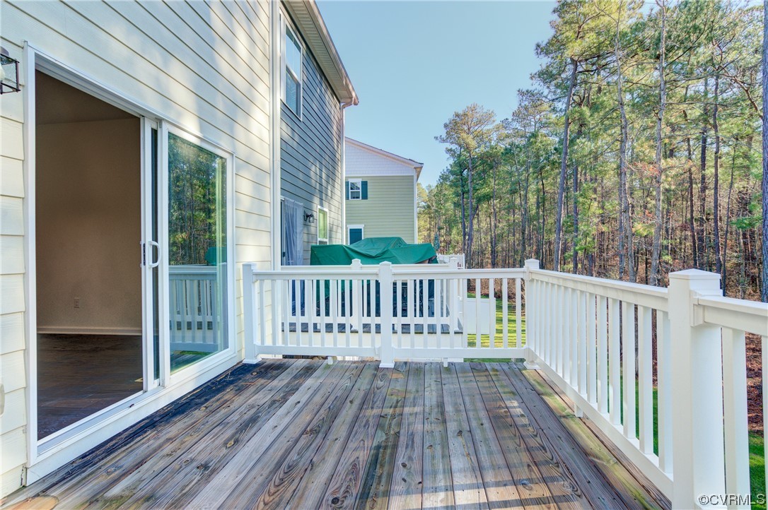 429 Crofton Village Terrace Midlothian, VA 23114 - Photo 28 of 35 a view of balcony with wooden floor