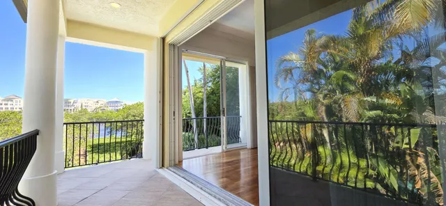 a view of a backyard with green space