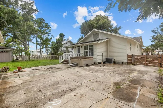 a view of a house with a patio