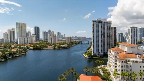 a view of a lake with a terrace