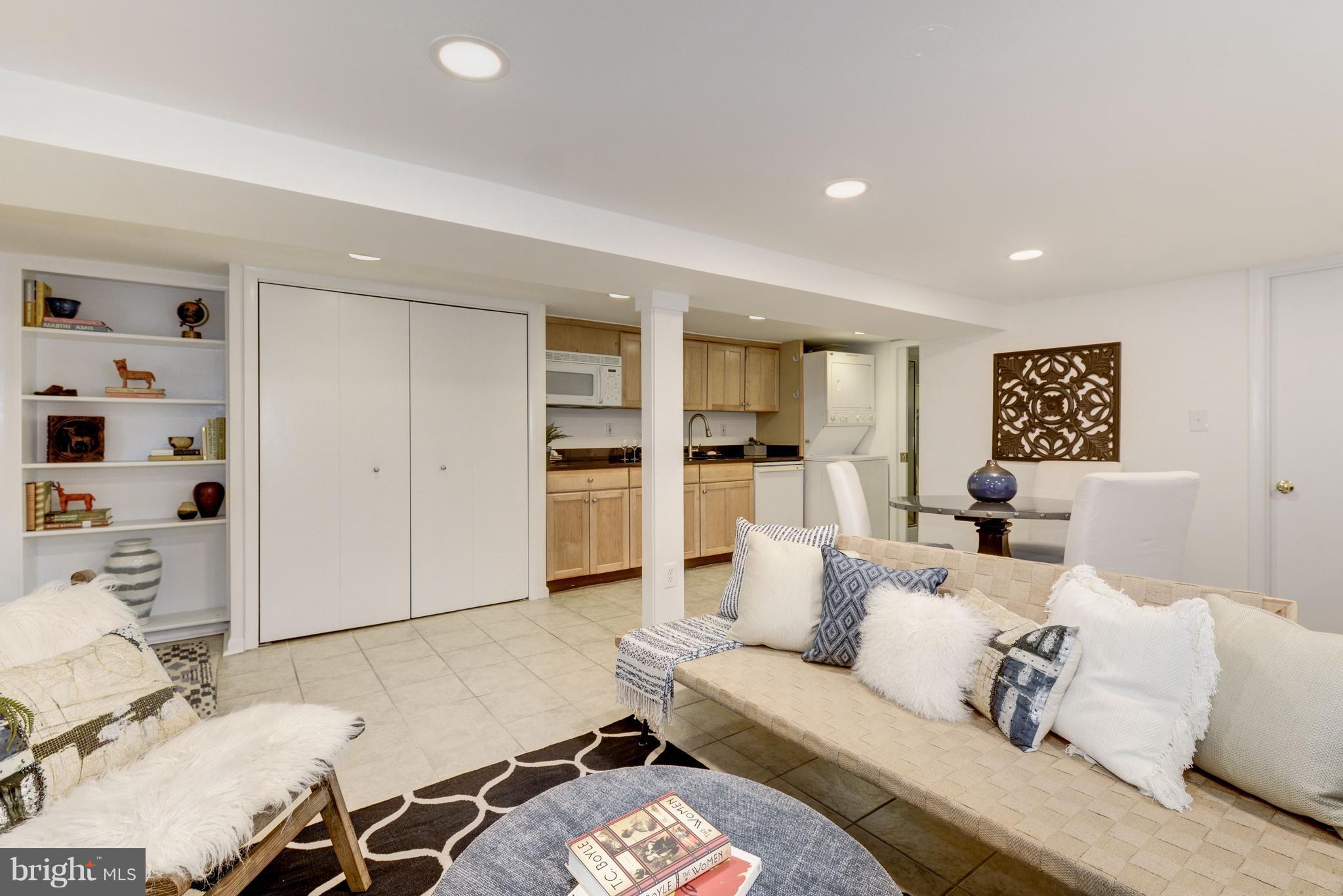 3601 T Street Northwest Washington, DC 20007 - Photo 15 of 20 a living room with furniture and view of kitchen