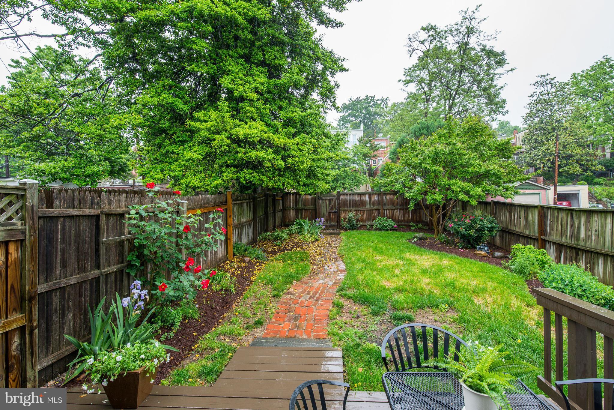 3601 T Street Northwest Washington, DC 20007 - Photo 16 of 20 a view of garden with wooden fence