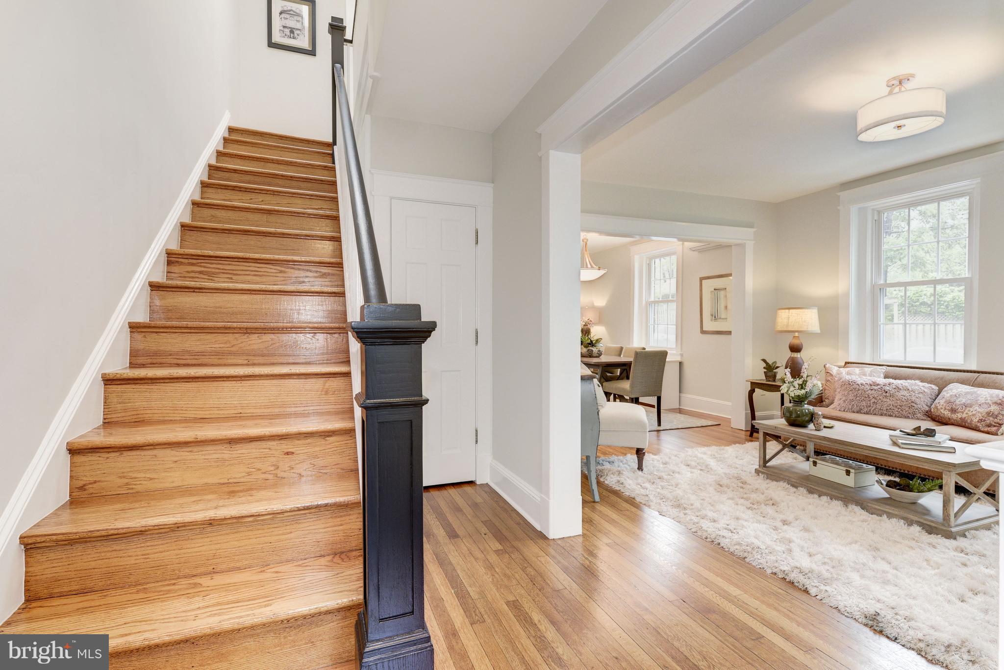 3601 T Street Northwest Washington, DC 20007 - Photo 4 of 20 a view of entryway and hall with wooden floor