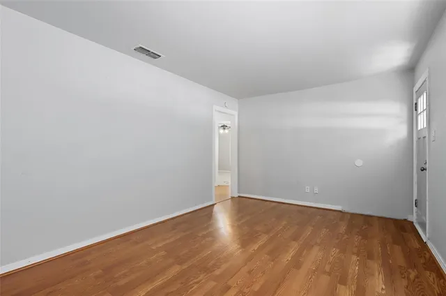 a view of an empty room