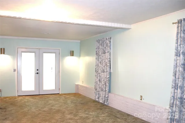 a view of a room with window