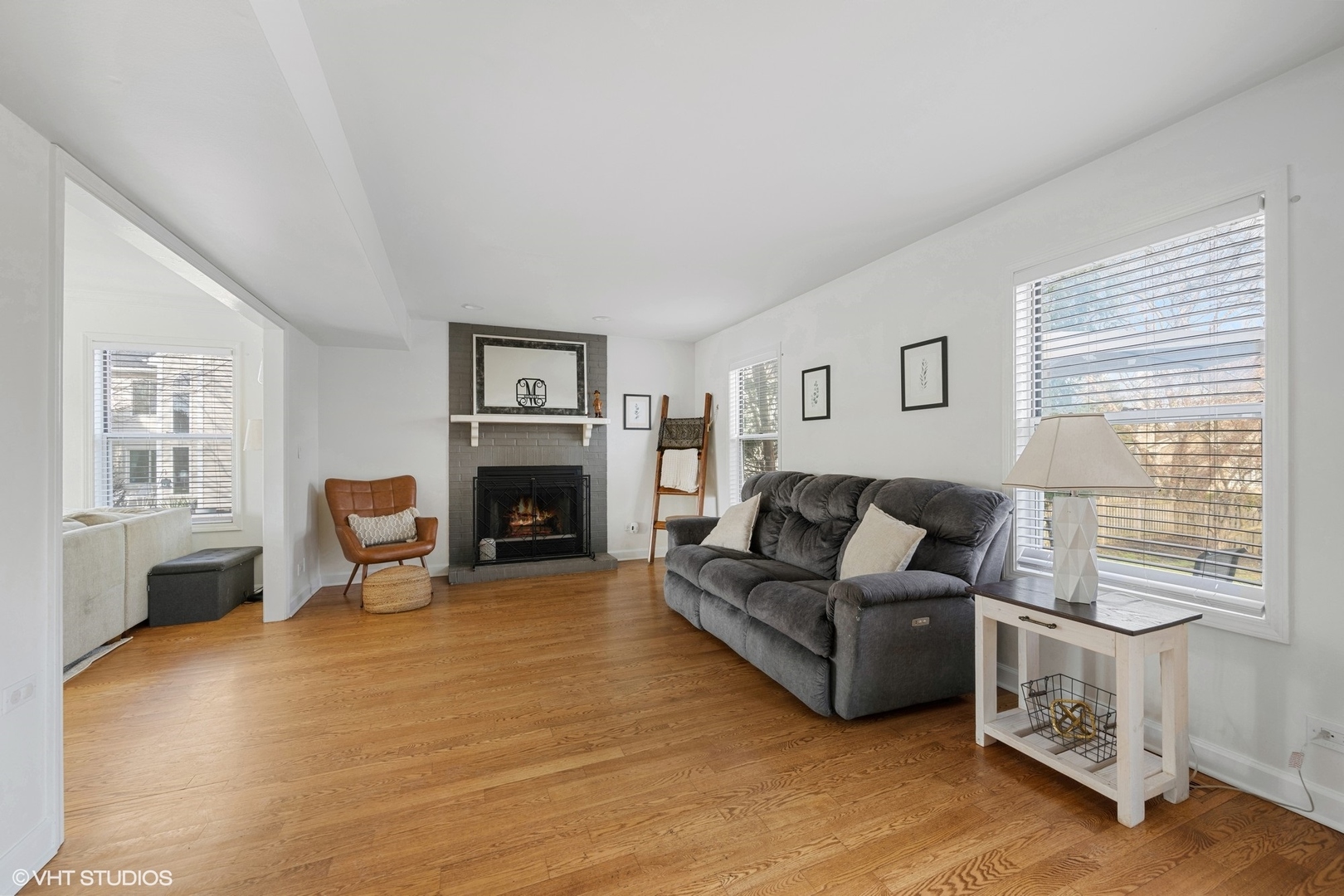 512 Braemar Lane Barrington, IL 60010 - Photo 9 of 24 a living room with furniture window and a fireplace