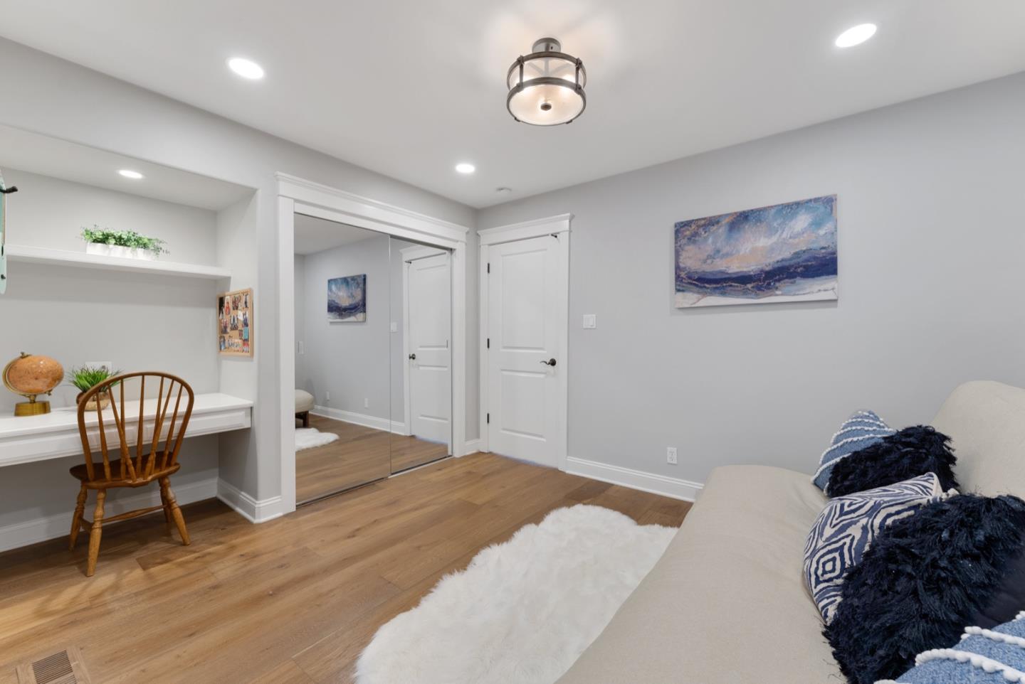 1240 Fewtrell Drive Campbell, CA 95008 - Photo 33 of 50 a bedroom with a bed and a chair