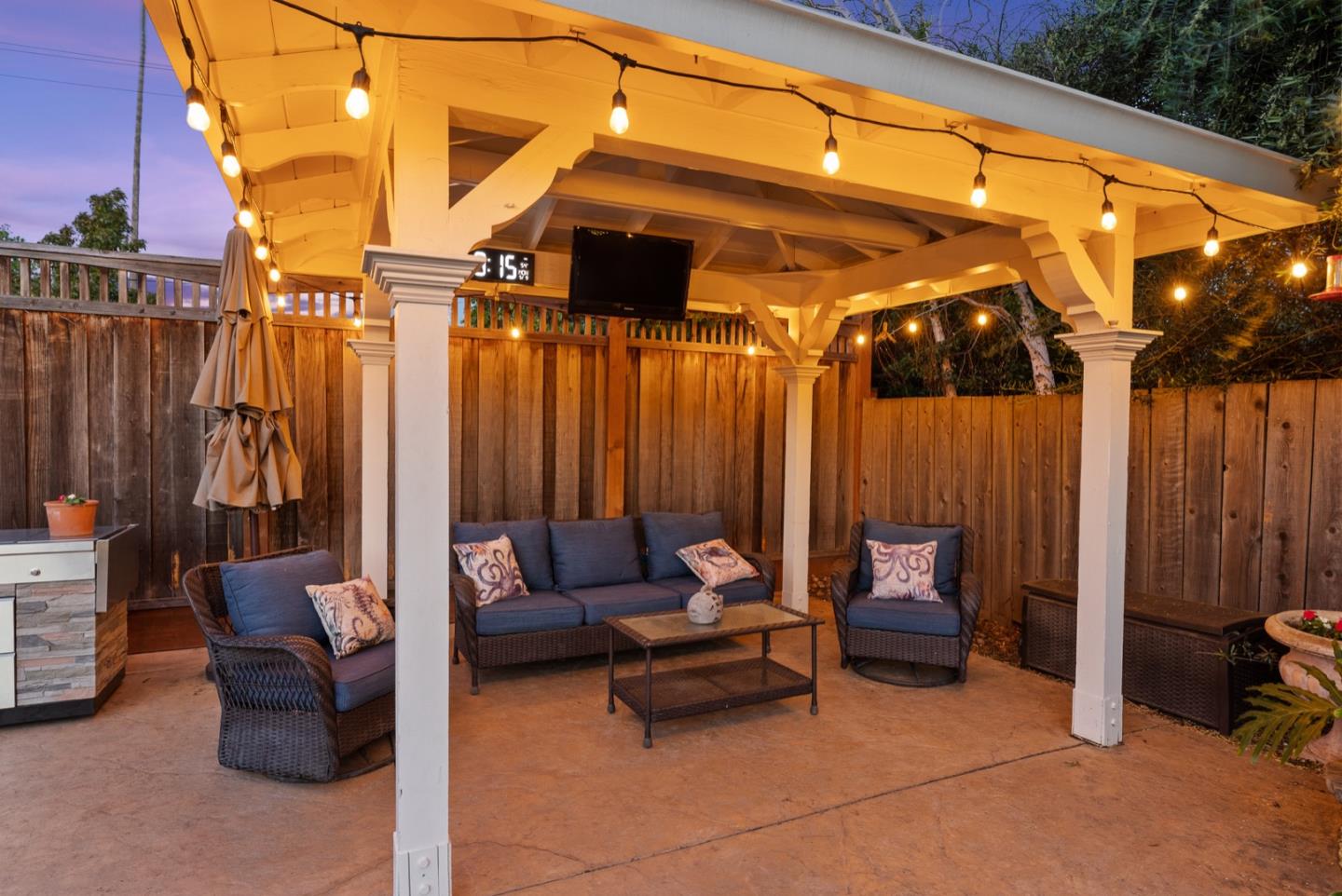 1240 Fewtrell Drive Campbell, CA 95008 - Photo 4 of 50 a outdoor space with patio couch and a fireplace