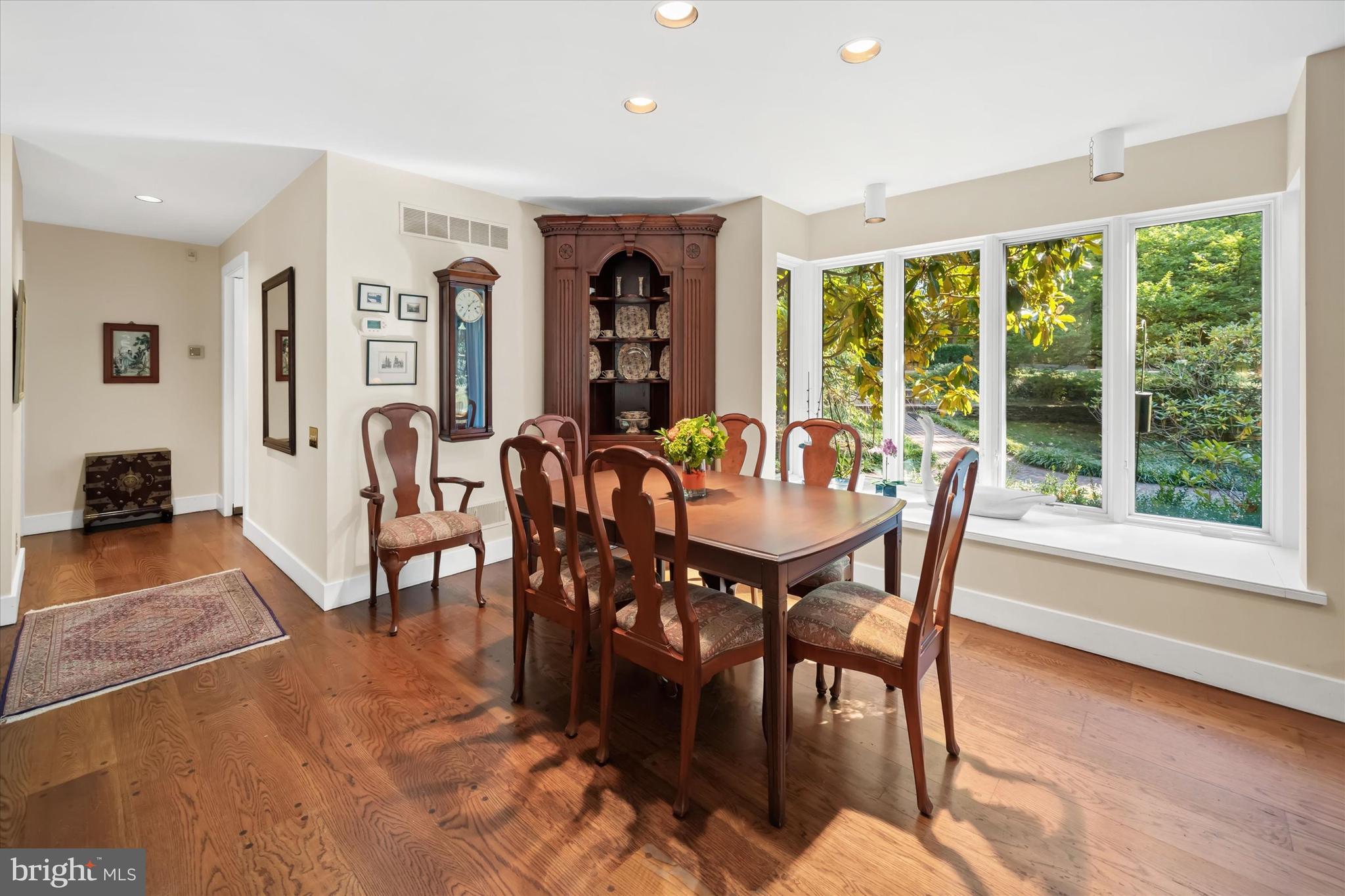6 Carriage Road Greenville, DE 19807 - Photo 31 of 59 a view of a dining room with furniture window and wooden floor
