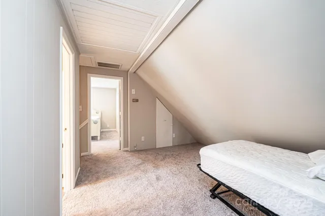 a view of a garden with a fountain