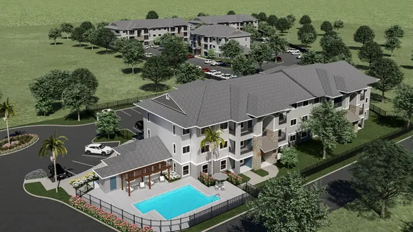 an aerial view of a house having balcony