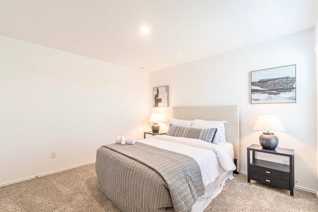 441 Gabbro Gardens Maxwell, TX 78656 - Photo 22 of 22 a bedroom with a bed and a lamp