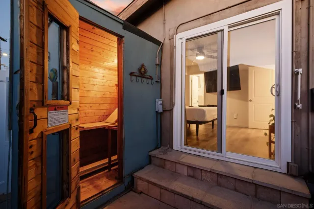 a view of front door