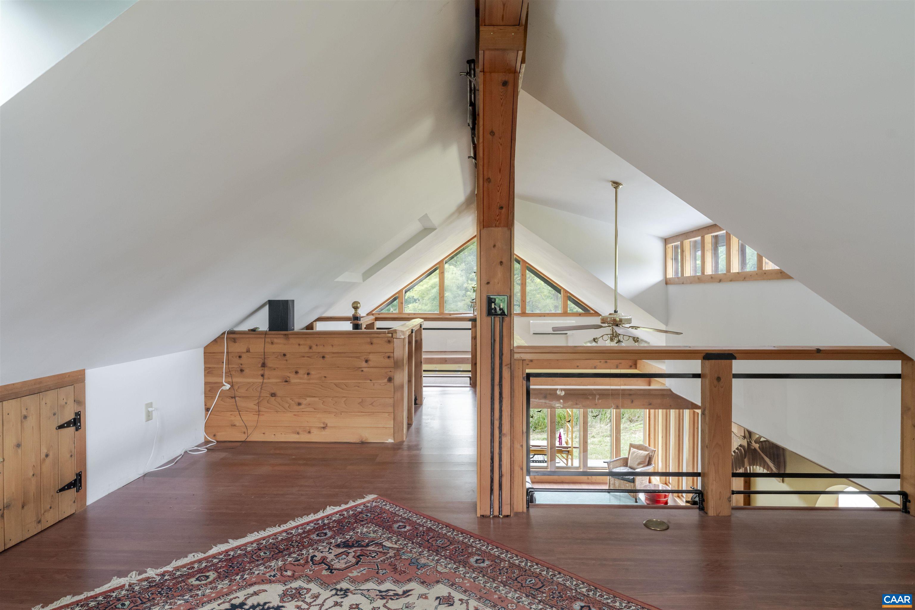 787 Durrett Town Road Afton, VA 22920 - Photo 42 of 49 a view of hallway with stairs and wooden floor