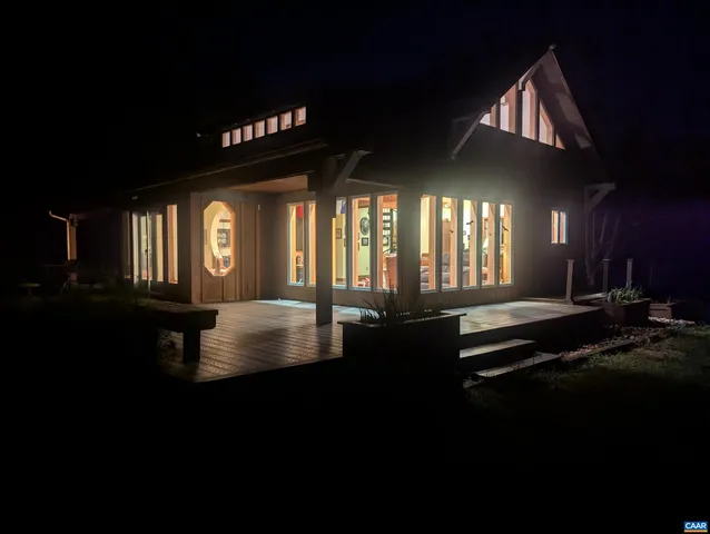 a view of an entryway of a hall