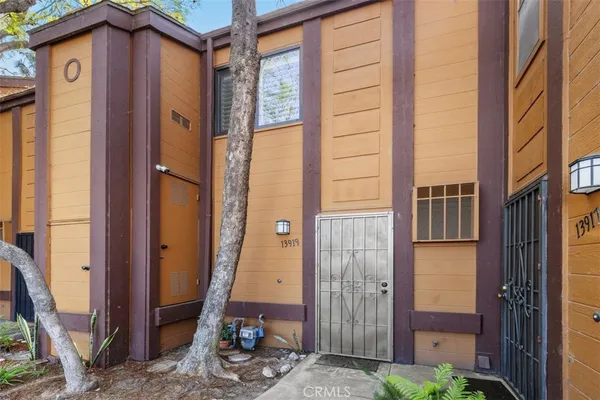 a view of a house with a door