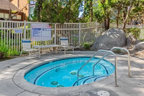 a view of outdoor space and swimming pool