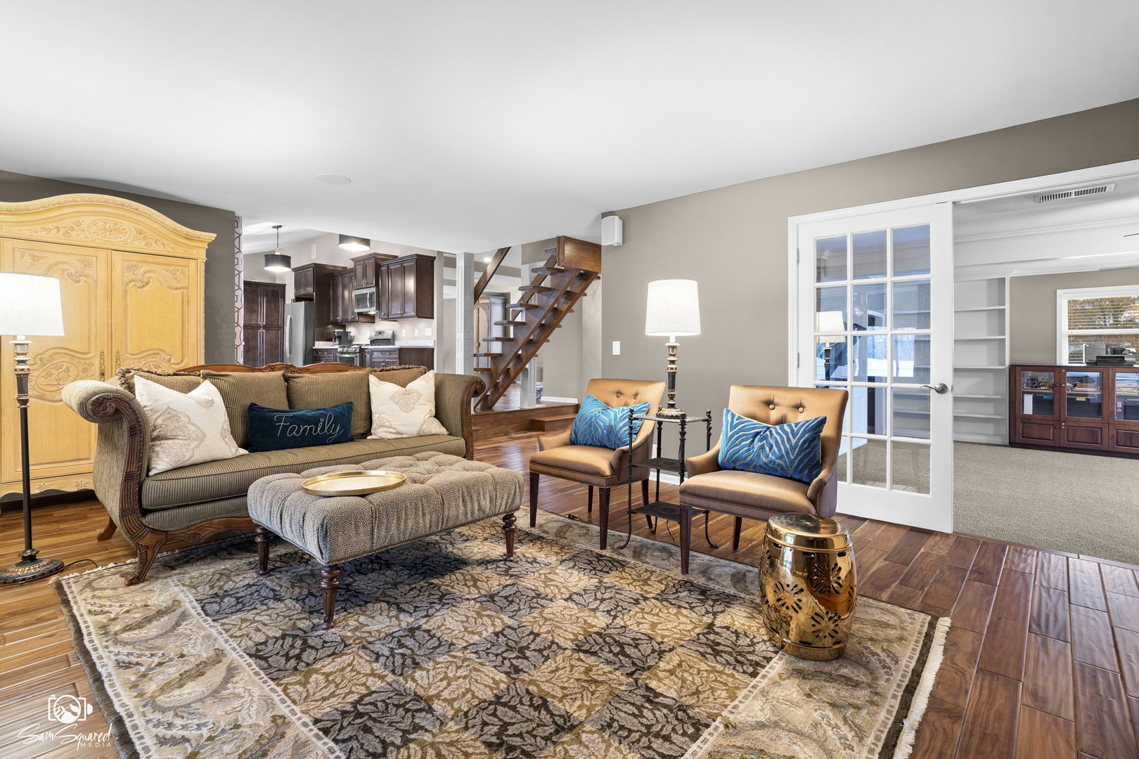 3509 Green Meadow Lane Joliet, IL 60431 - Photo 19 of 44 a living room with furniture and wooden floor