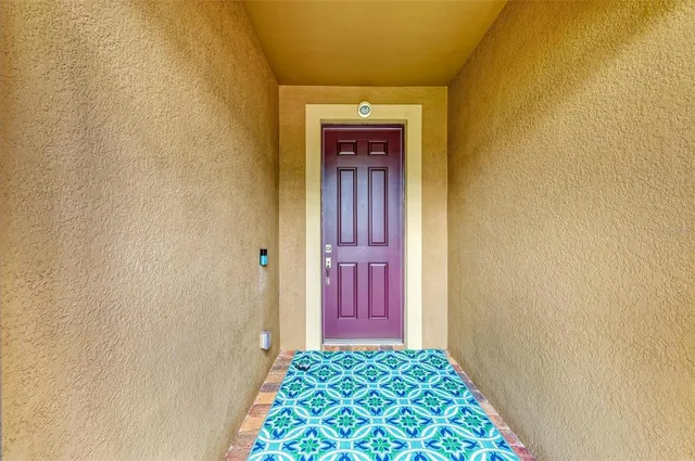 a view of front door