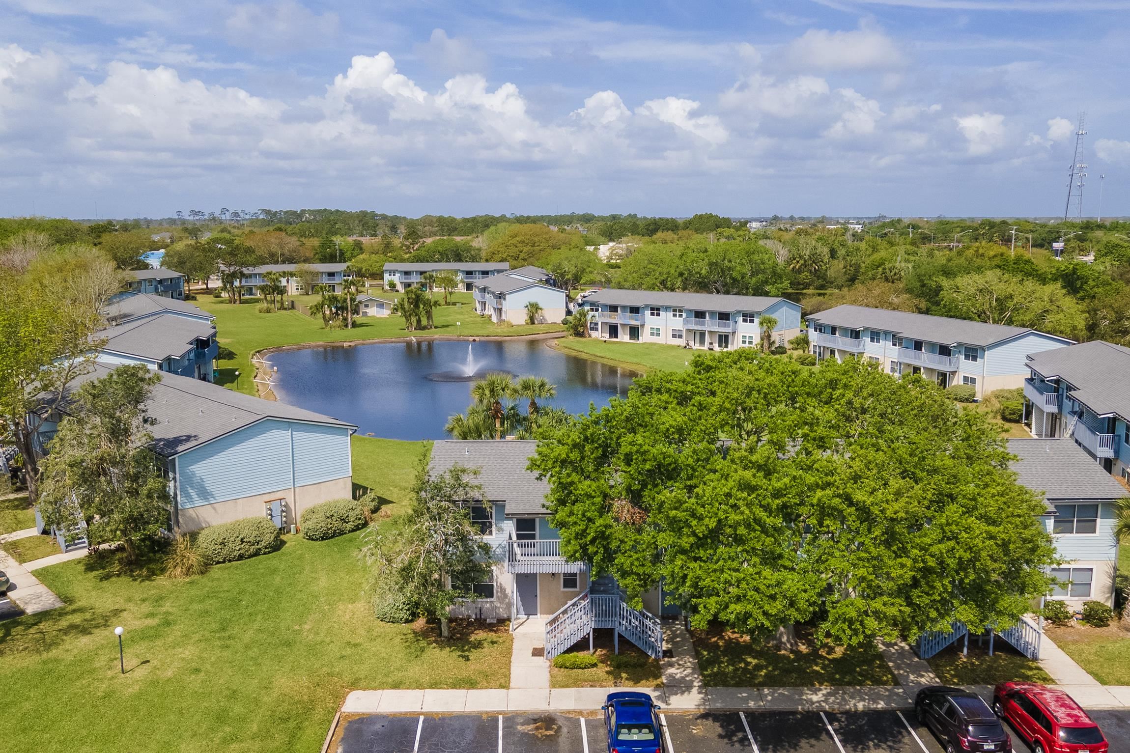 700 West Pope Road, Unit H57 St. Augustine, FL 32080 - Photo 28 of 52 Bird's eye view of a large body of water and a tree filled landscape