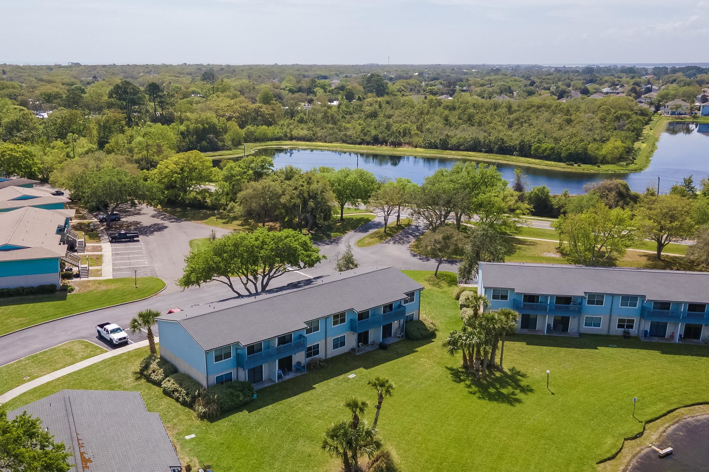700 West Pope Road, Unit H57 St. Augustine, FL 32080 - Photo 35 of 52 Aerial view of a nearby body of water
