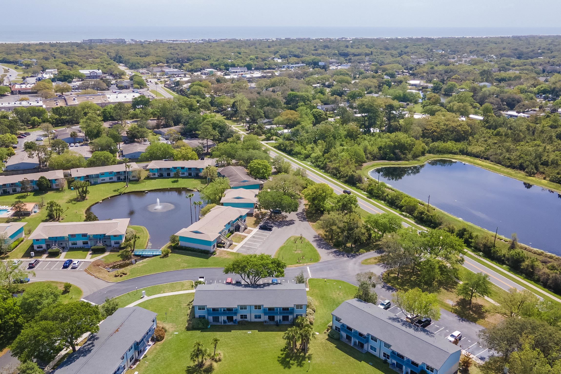 700 West Pope Road, Unit H57 St. Augustine, FL 32080 - Photo 38 of 52 Aerial overview of property's location with a nearby body of water