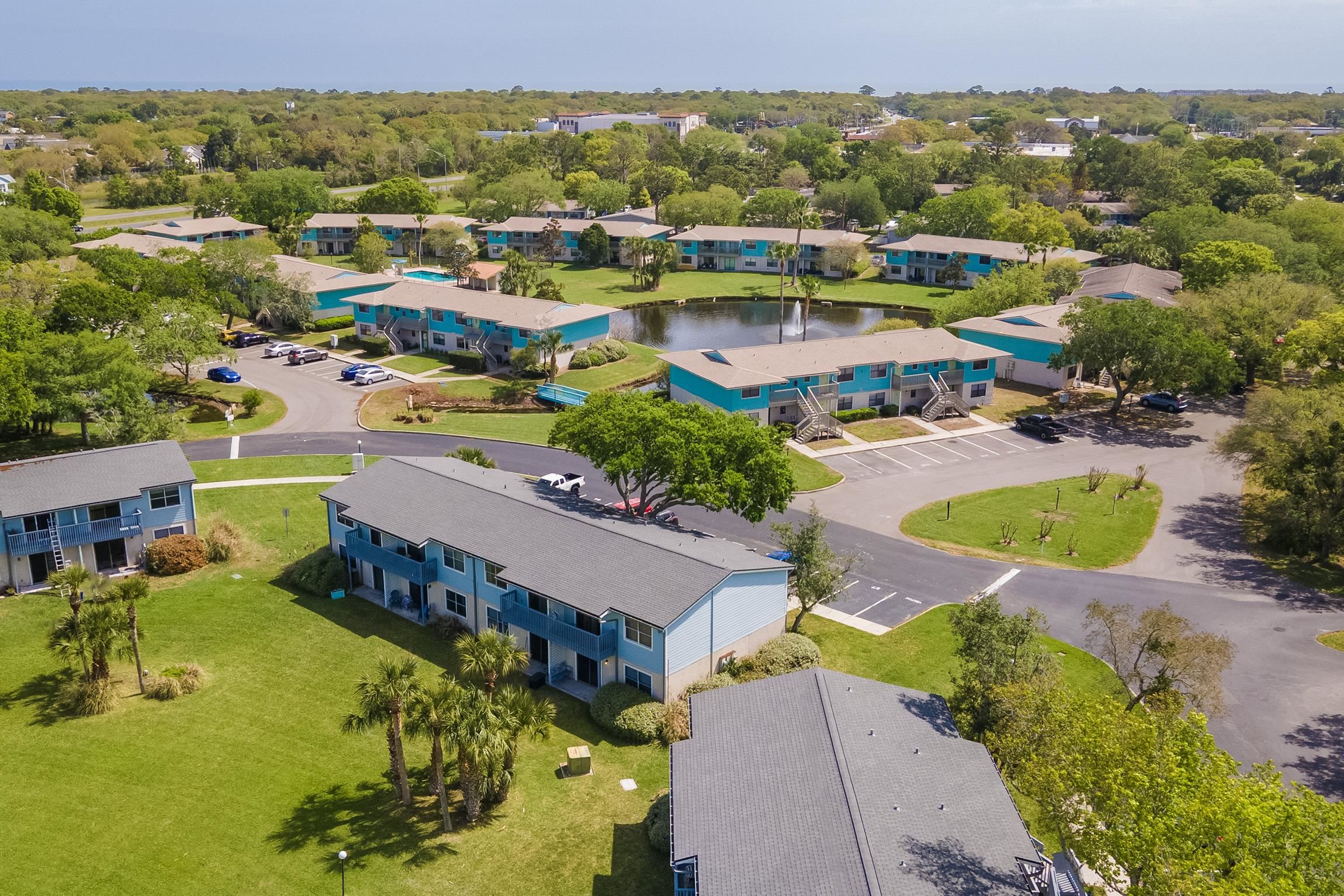 700 West Pope Road, Unit H57 St. Augustine, FL 32080 - Photo 39 of 52 Aerial view of a nearby body of water