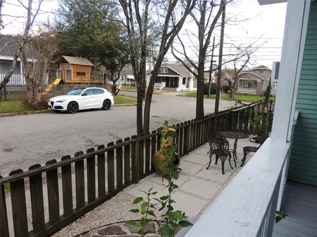 a car parked on the side of a street