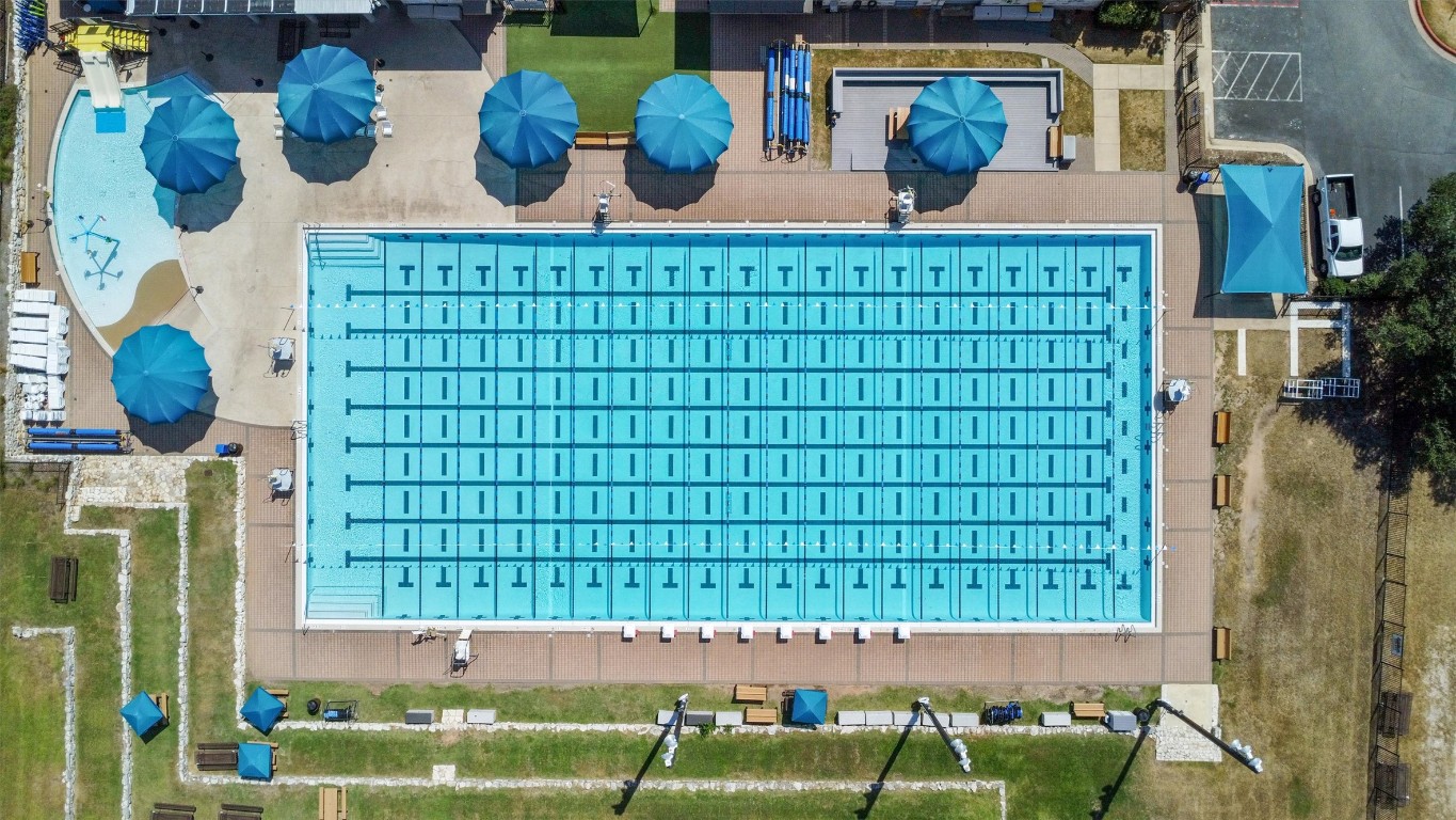5315 La Crosse Avenue, Unit 18 Austin, TX 78739 - Photo 37 of 40 Bird's eye view of community pool area