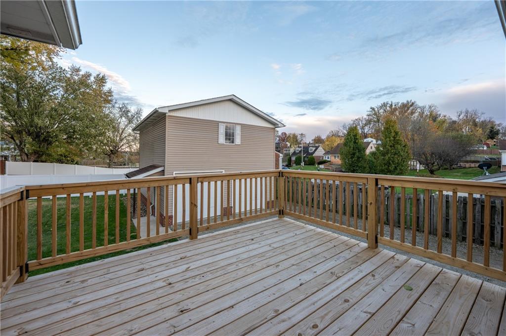 136 Long Drive Irwin, PA 15642 - Photo 32 of 50 a view of a wooden roof deck