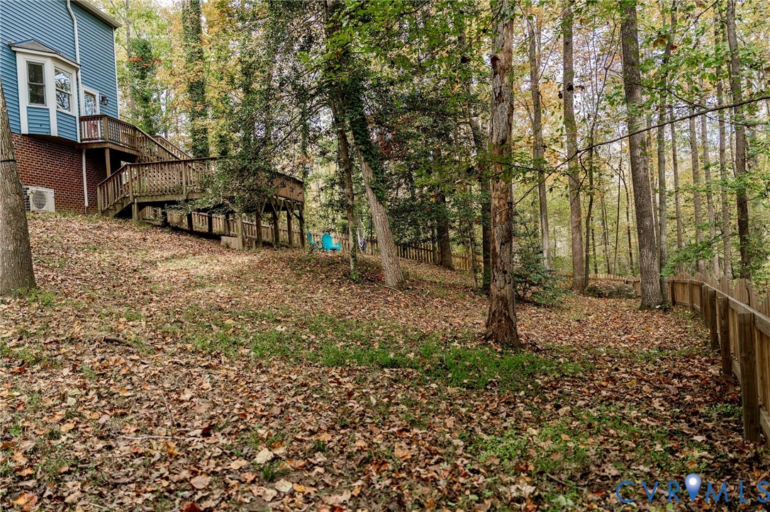 8603 Boones Bluff Mews, Unit MEWS Chesterfield, VA 23832 - Photo 36 of 46 a backyard of a house with lots of green space