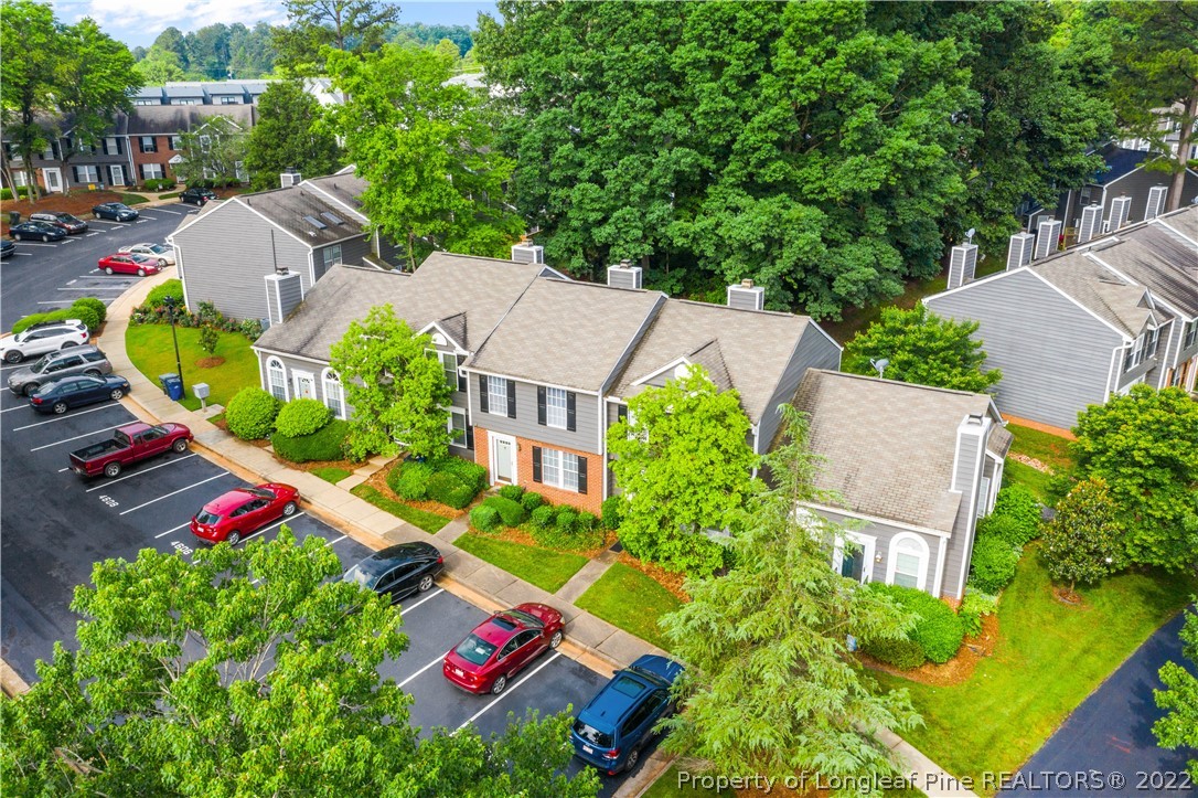 4604 Pine Trace Drive Raleigh, NC 27613 - Photo 30 of 30 an aerial view of a house with swimming pool and garden