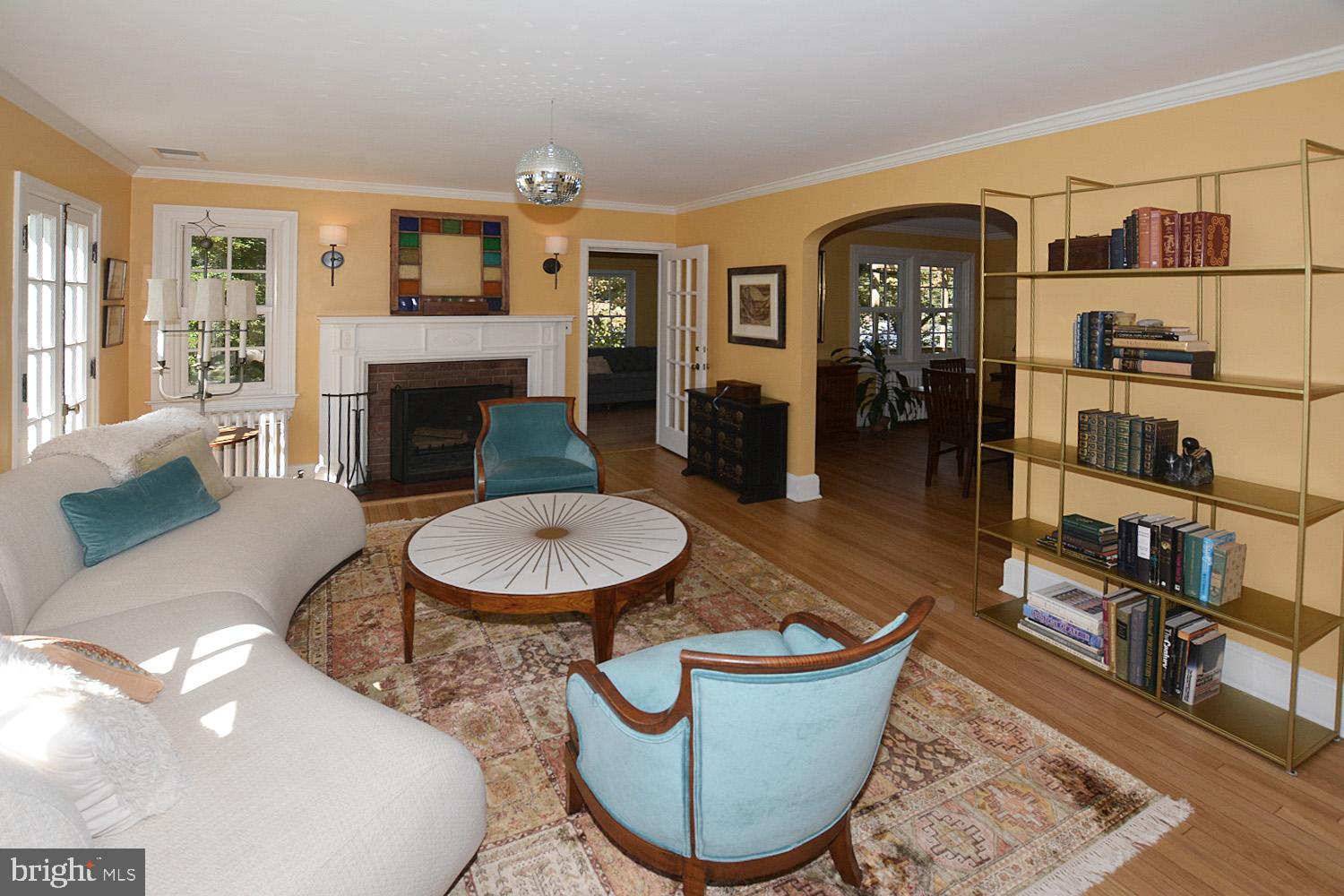 1425 Locust Road Northwest Washington, DC 20012 - Photo 6 of 37 Bright Living Room with High Ceilings