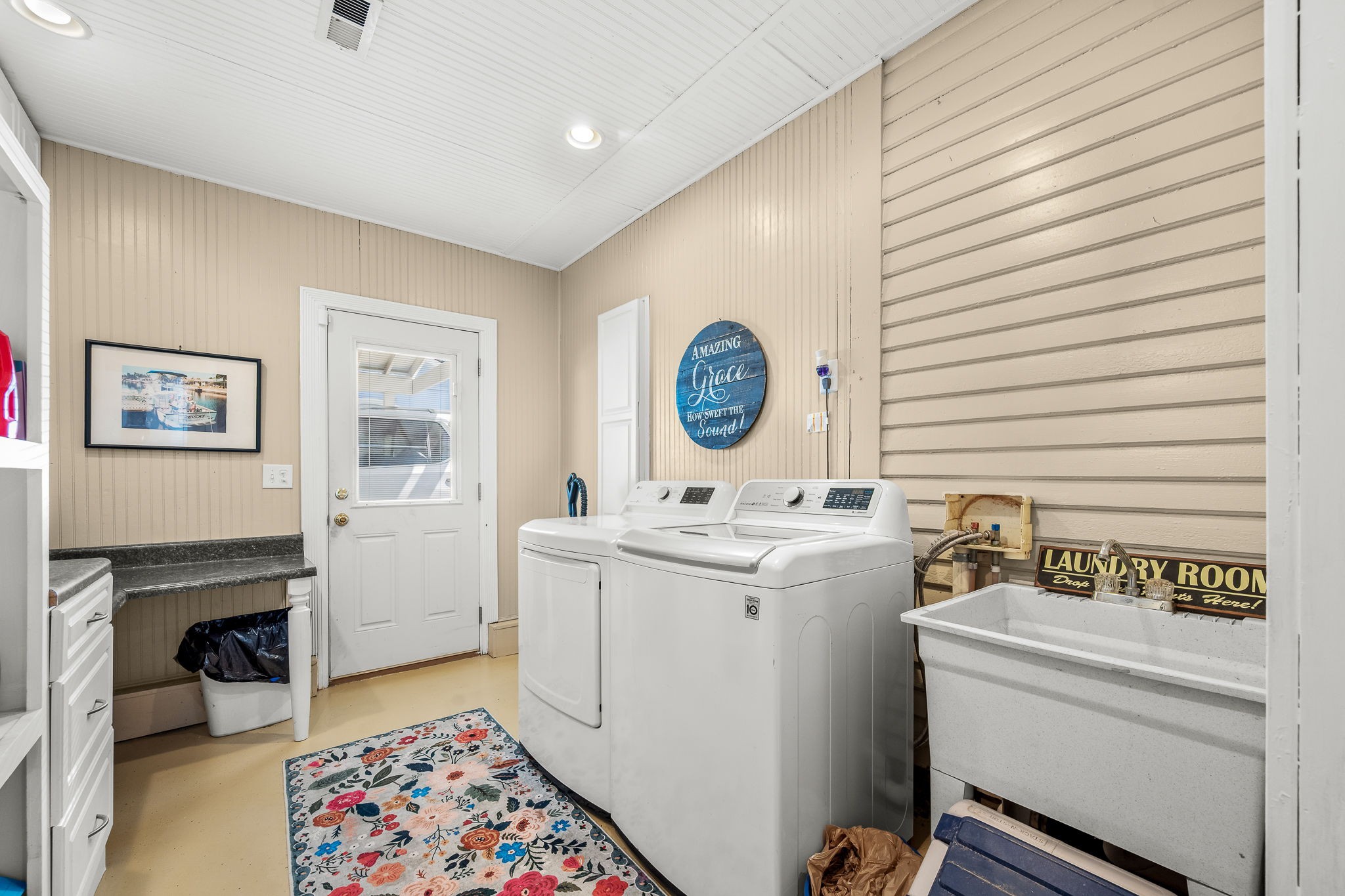 202 High Street Bell Buckle, TN 37020 - Photo 53 of 93 a view of storage and utility room with washer and dryer