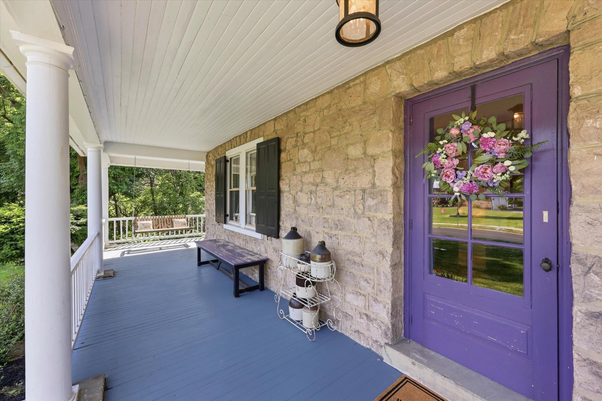 1622 Jarrettown Road Dresher, PA 19025 - Photo 5 of 61 Charming wrap around porch with vibrant door.