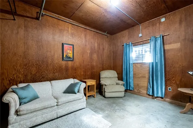 an aerial view of residential building and parking space