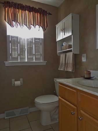 22 Pheasant Drive Springfield, MA 01119 - Photo 7 of 28 a bathroom with a toilet a sink and mirror