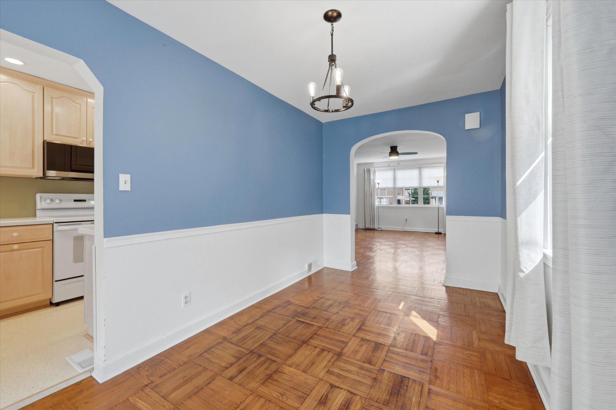 615 Michell Street Ridley Park, PA 19078 - Photo 6 of 25 a view of a hallway with wooden floor windows and livingroom